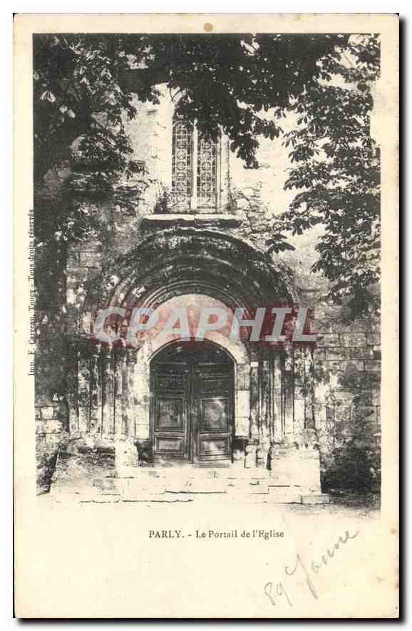 Parly - Le Portail de l'Église — Impr. F. Carreau, Tournes