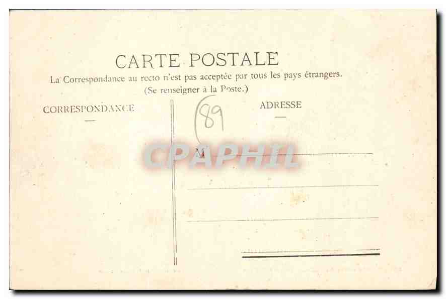 CPA Senan Gie Avenue du Chateau de Malesherbes — Verso