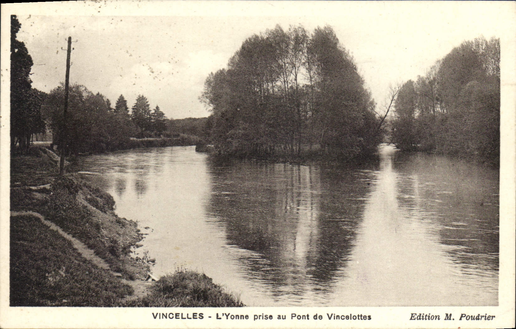 Vincelles - L'Yonne prise au Pont de Vincelottes — Edition M. Poudrier