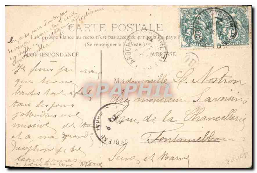 CPA Chevillon Le Chateau cote Nord Ouest  — Back