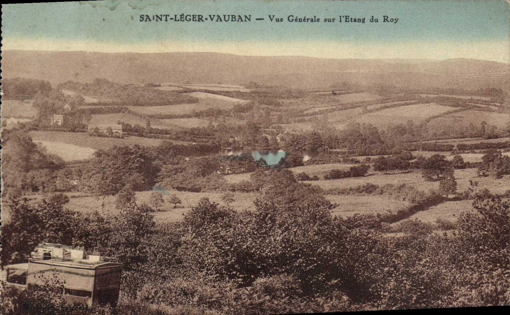 CPA Saint Leger Vauban Vue Generale sur l'Etang du Roy 