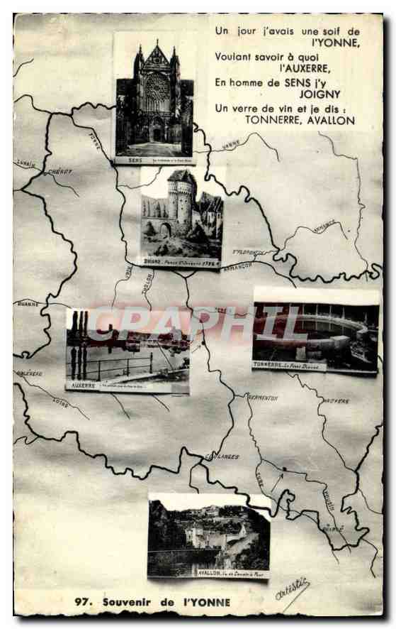CPA Souvenir de l'Yonne - Recto