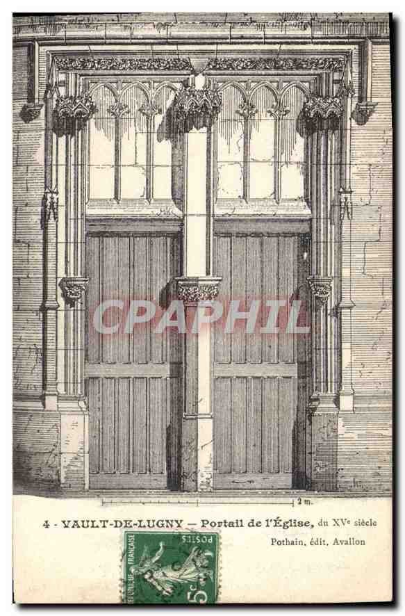 CPA Vault de Lugny Portail de l'Eglise 