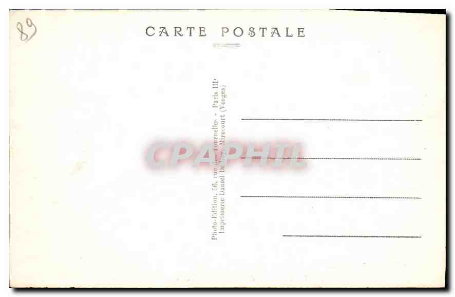 CPA Tannerre en Puisaye Yonne Le Chateau  — Rückseite