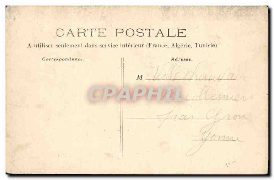 Umgebung von SENS — Leben im Wald — Im Park der Mission — Sammlung P. R. — S. — Rückseite