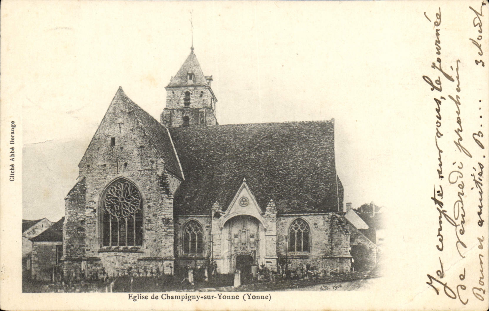 CPA Eglise de Champigny sur Yonne Yonne 