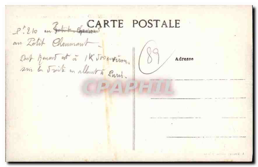 Port-Renard — Paysage sur l'Yonne — A. Mandon, éditeur à Sens — Verso