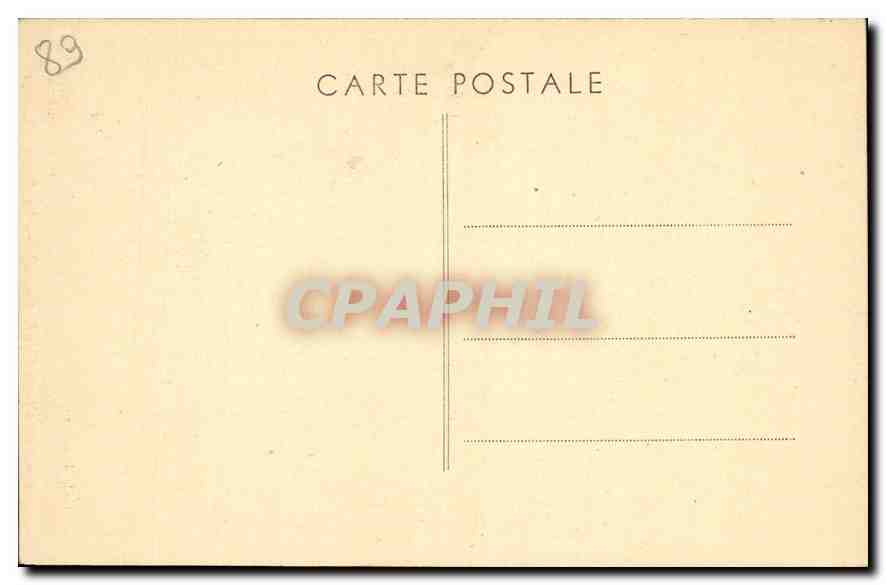 CPA Voutenay sur Cure Yonne Le Vieux Chateau  — Verso