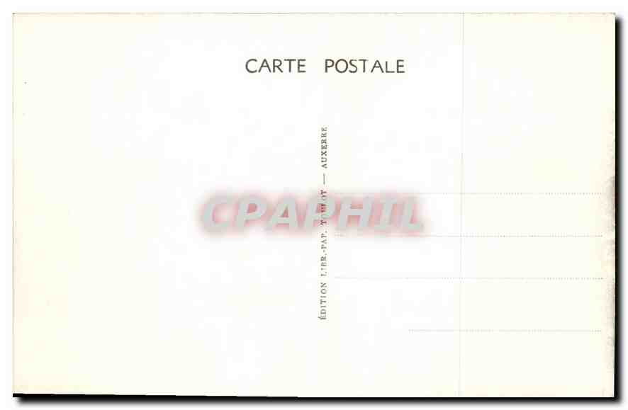 Le Saussois — Le Déversoir et les Rochers — Édition F. Br. Pap. T. Hilot, Auxerre — Reverso