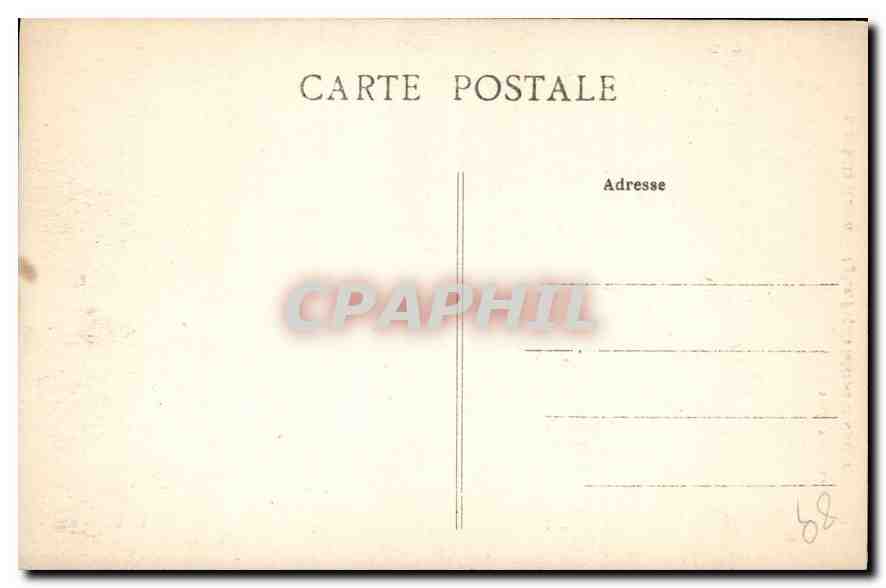 CPA St Bris Yonne Eglise Facade laterale et Clocher  — Verso
