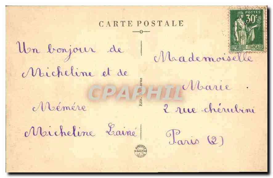 CPA La Celle St Cyr La Chapelle Didont  — Back