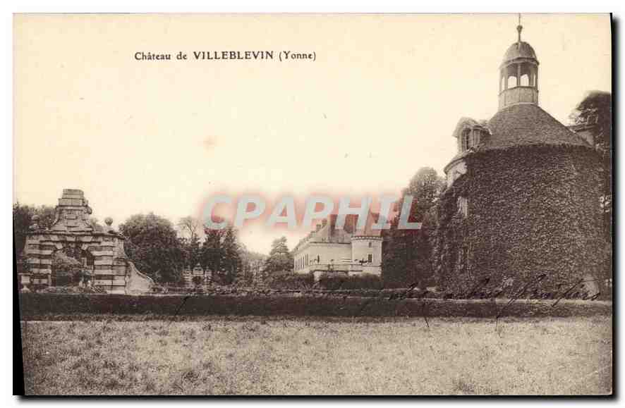 CPA Chateau de Villeblevin Yonne 