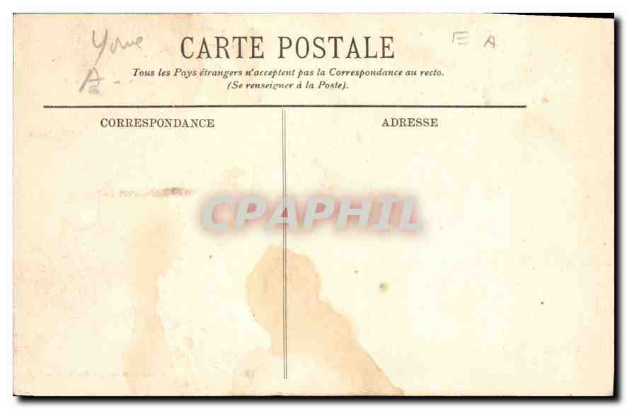CPA Treigny Yonne Chateau de Ratilly cote Sud Ouest XII siecle  — Back