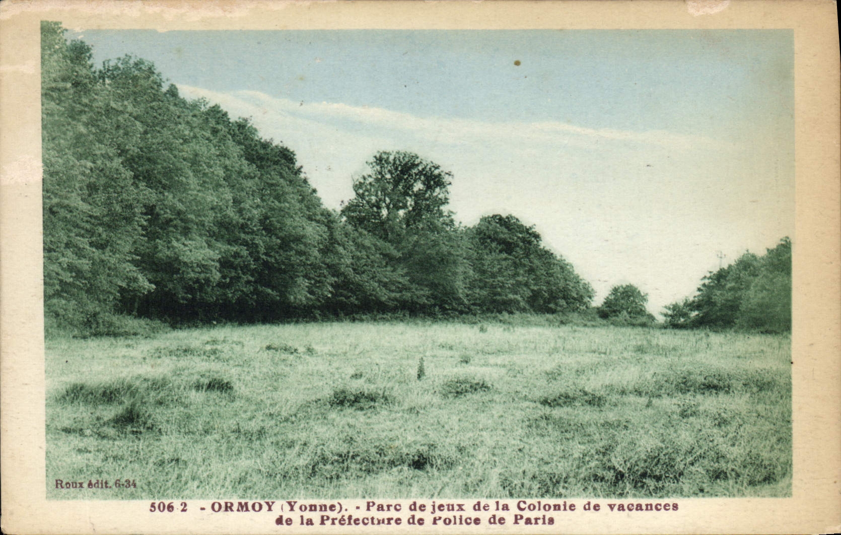 Ormoy (Yonne) — Parc de jeux de la Colonie de vacances de la Préfecture de Police de Paris — Roux édit. 506 2