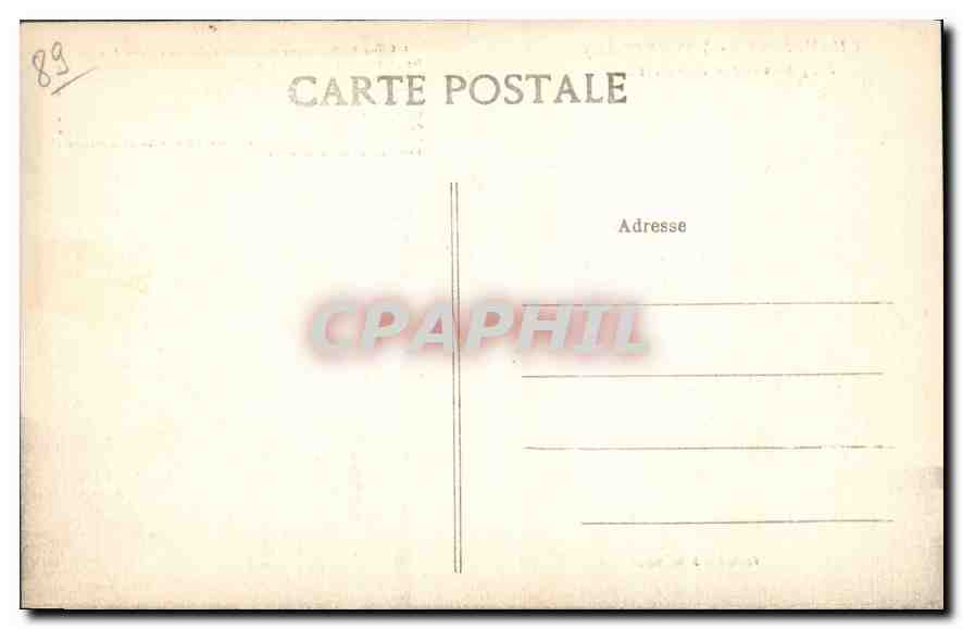 CPA Champigny sur Yonne Yonne L'Eglise vue par le travers Sud  — Back