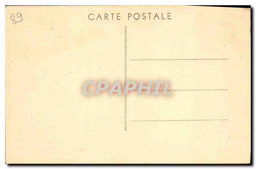 CPA Voultenay sur Cure Yonne Le Vieux Chateau  — Rückseite