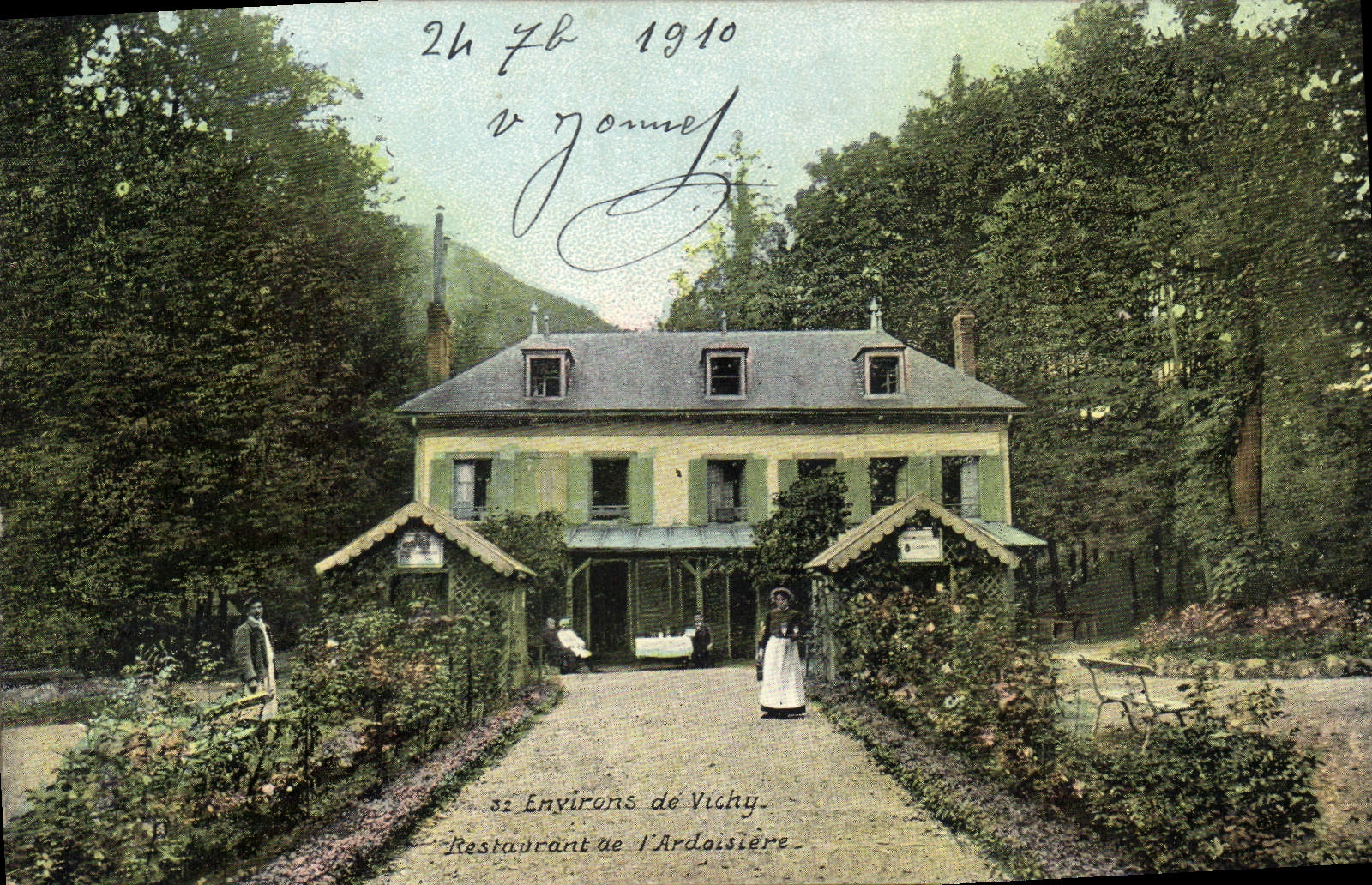Restaurant der Schiefer — Umgebung von Vichy — unbekannter Verleger, Seriennummer nicht sichtbar