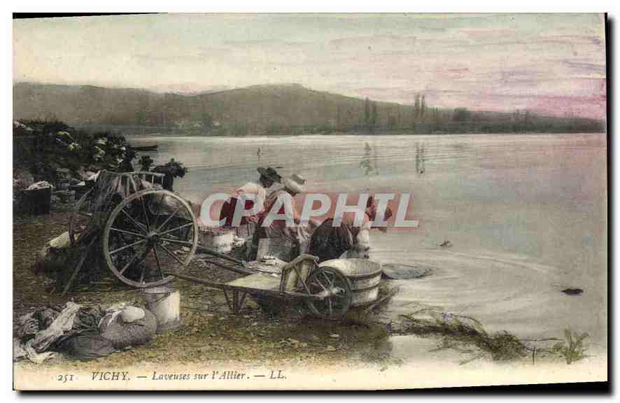 Vichy — Lavandières sur l'Allier — LL.