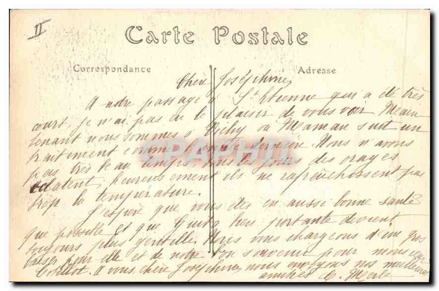 CPA Vichy La Rue du Casino et les Abris Promenades  — Rückseite