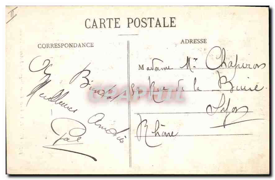 Vichy. La Place Victor Hugo et l'Astoria-Palace — éditeur anonyme, n° 595 — Verso