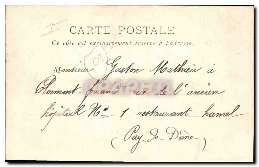 CPA Vichy Maison de Madame de Sevigne  — Rückseite