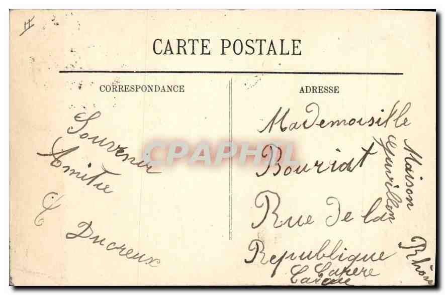 CPA Vichy Un Coin du Nouveau Parc  — Rückseite