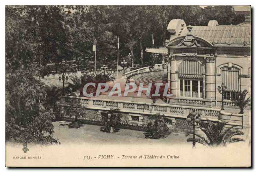 CPA Vichy Terrasse et Theatre du Casino 