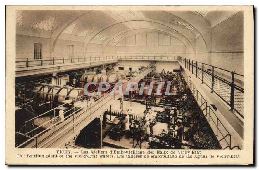 Vichy — Die Flaschenfabrik der Vichy-Etat — Verlag: Mougins-Establishments, Marseille