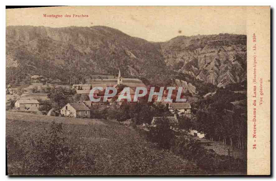 Montagne des Fraches — Vue générale — Norre-Dame du Laos (Hautes-Alpes) - N°34