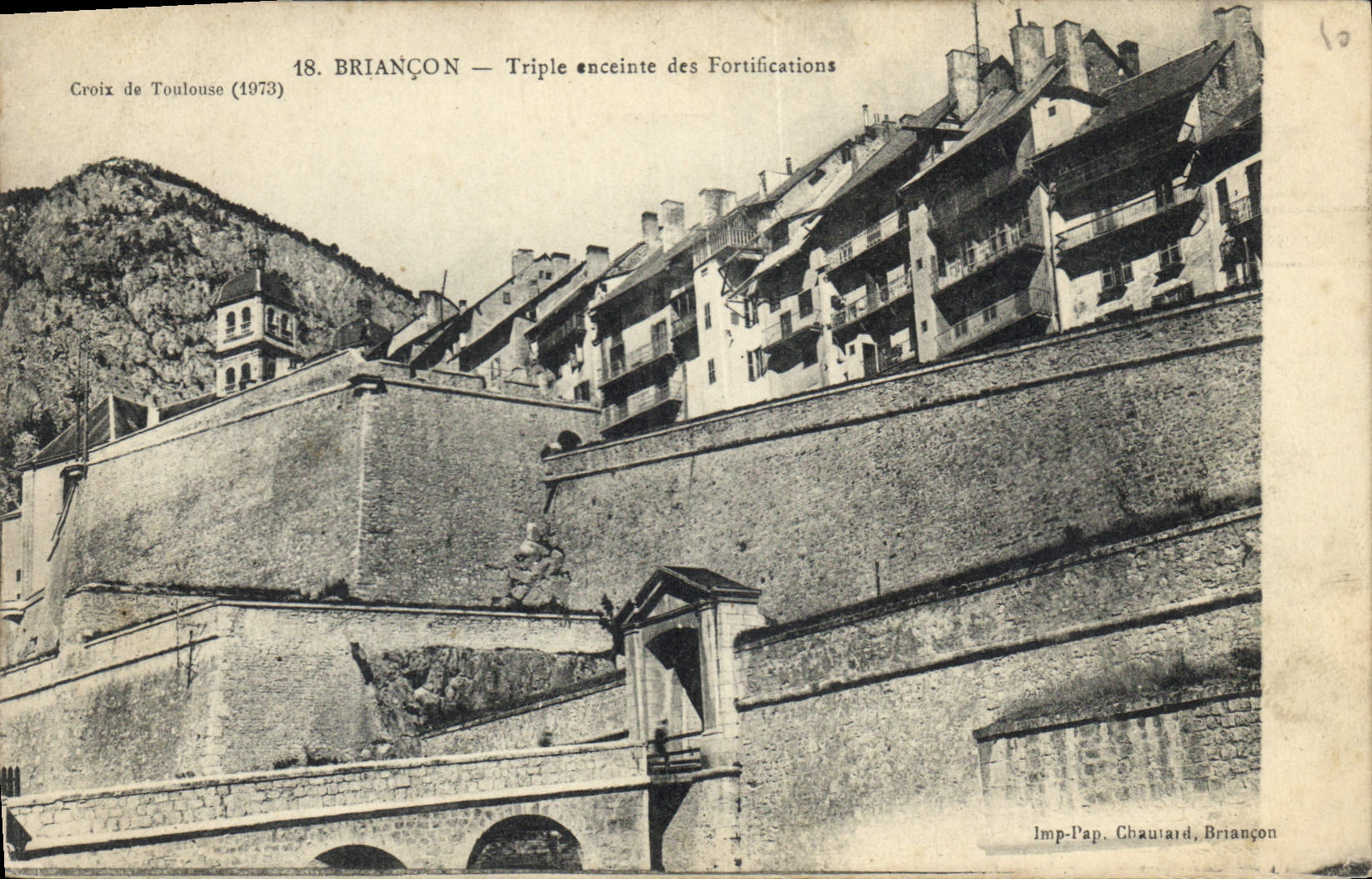 BRIANÇON — Triple enceinte des Fortifications — Imp. Pap. Chauvaird, Briançon