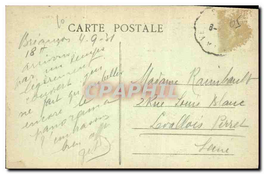 Briançon (1321 m.) — Vue générale — Lieu-Boubert, éditeur, n° 163 — Verso