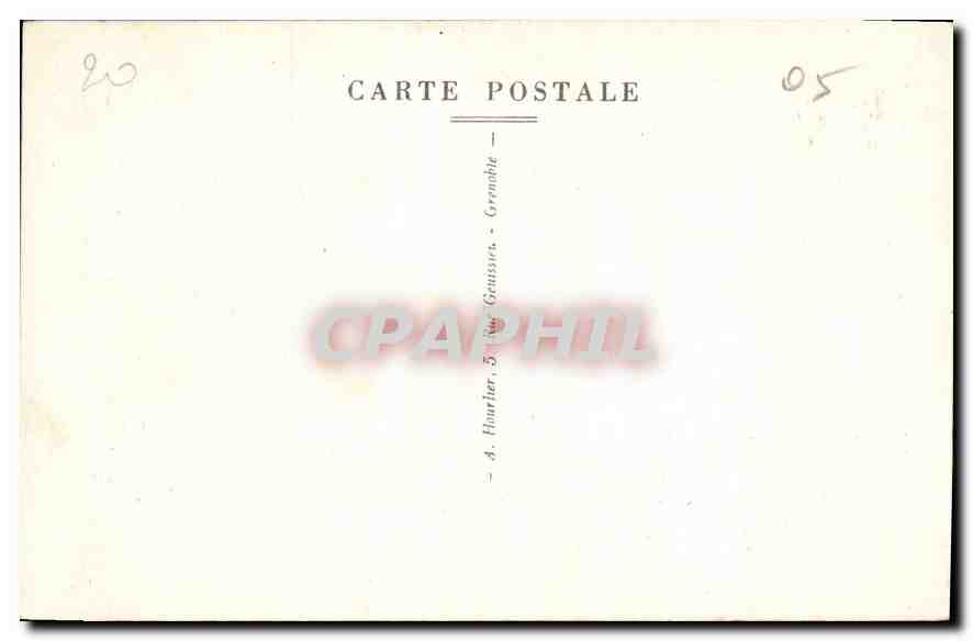 Briancón — La Porte d'Embrun et la Croix de Toulouse — A. Hourtier, Grenoble — Reverso