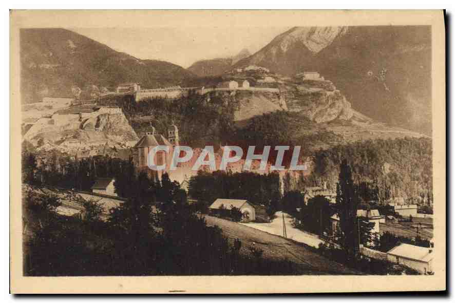 Briancón — Station estivale et hivernale, l'Église et les Forts — Dauphiné - « Route des Alpes »