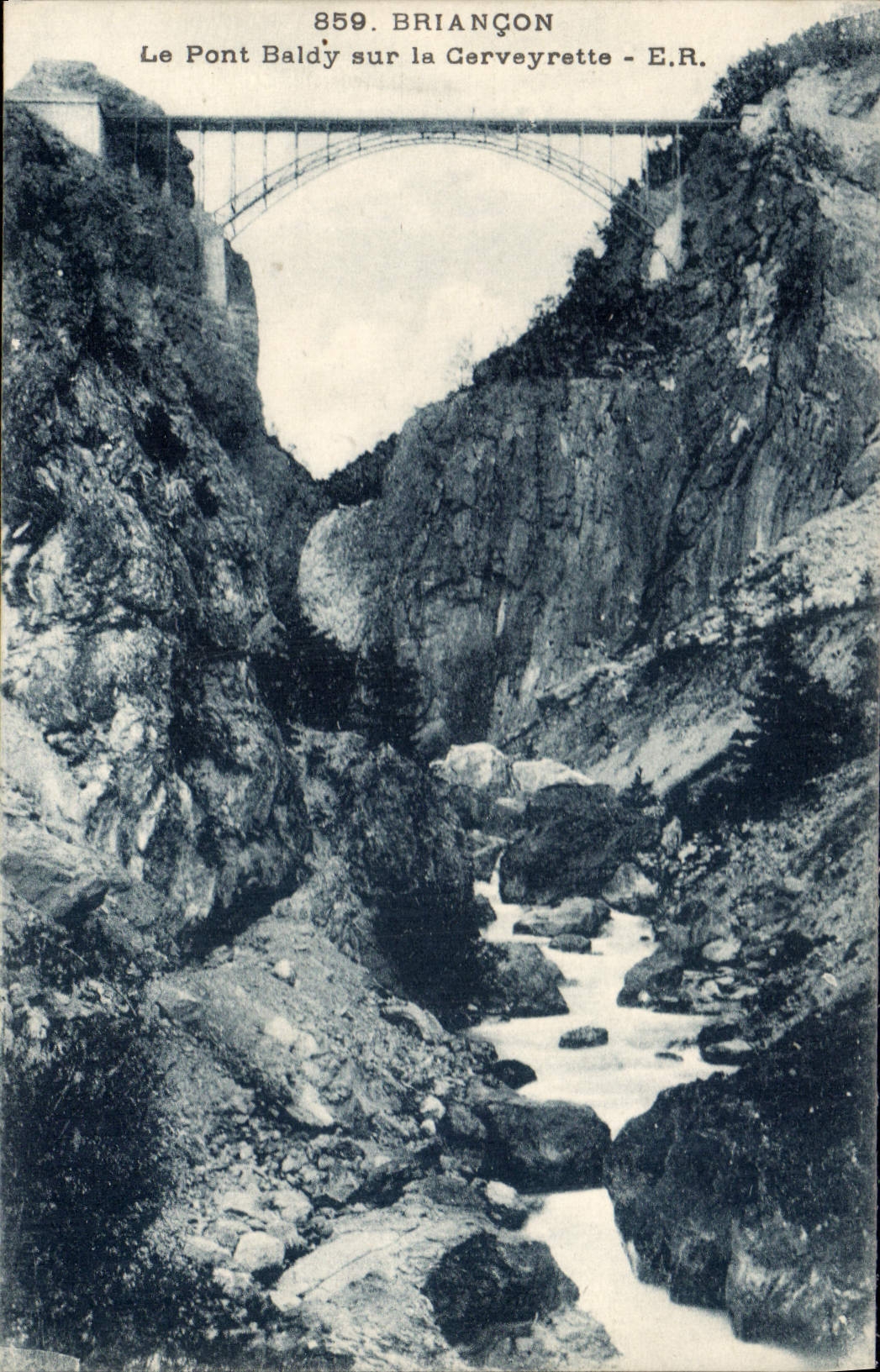 Le Pont Baldy sur la Cervereyrette - Briançon - E.R.