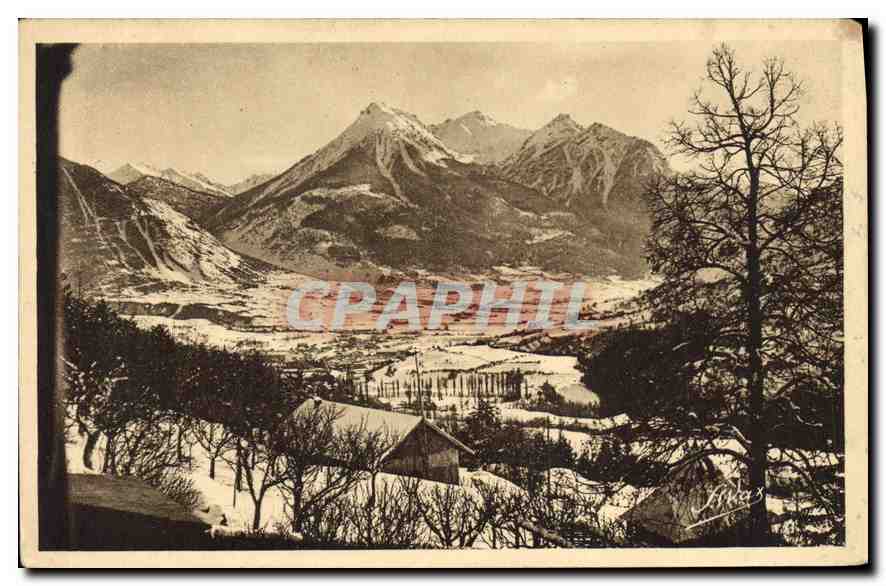 Vue sur la Vallée de la Durance et le Mélezin — Briançon — Le Briançonnais Artistique, n°102