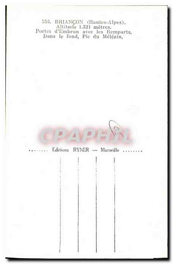 Briançon — Portes d'Embrun avec les remparts — Éditions Ryner — Reverso