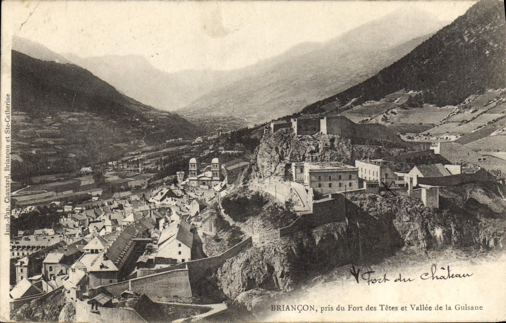 Briançon, pris du Fort des Têtes et Vallée de la Guisane — Jann-Pan Chautard et Ste-Catherine