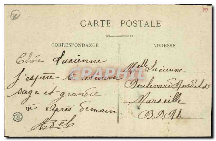 Château-Queyras — Le Fort en amont du Guil — V. Fournier, édit. Gap — Verso