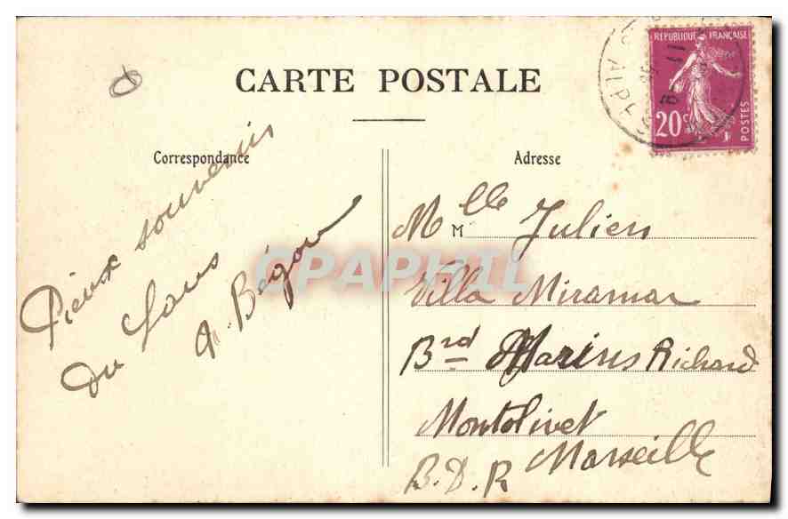 Notre-Dame du Laus (Htes-Alpes) — Scène de pénitence — Éditeur : Htes-Alpes, n°25 — Verso