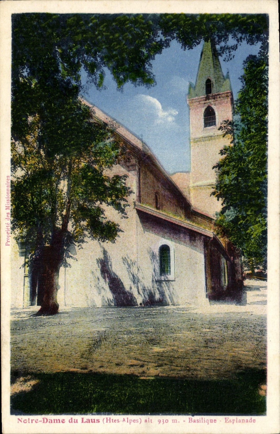 CPA Notre Dame du Laus Htes Alpes Basilique Esplanade 