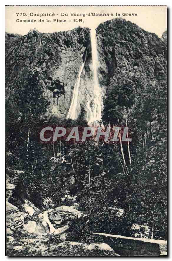 Dauphiné - Cascade de la Pisse - Du Bourg-d'Oisans à la Grave - E.R. - n°770