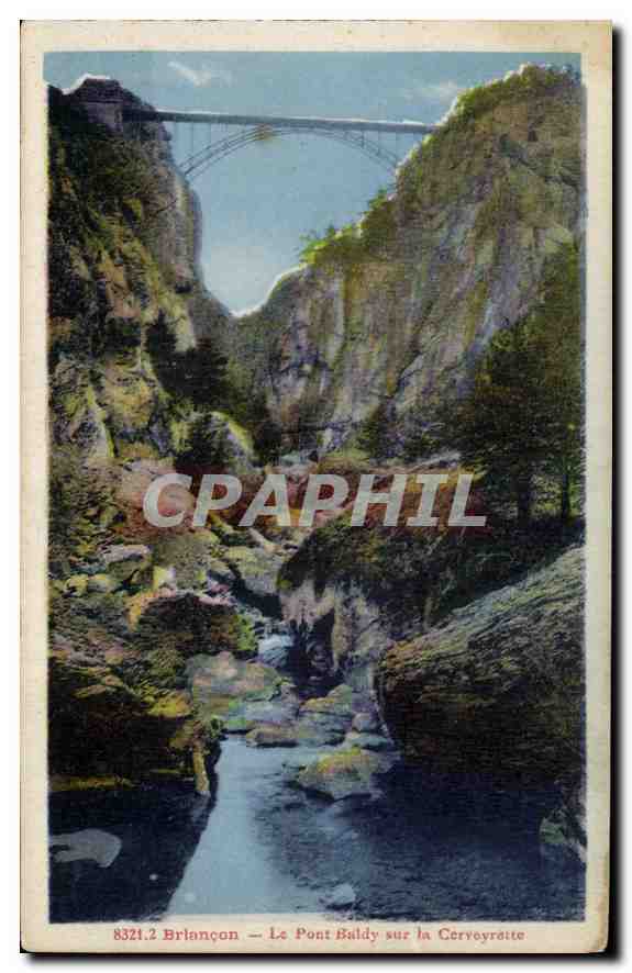 Brançon — Le Pont Baldy sur la Cerveyrète — éditeur A. Haortier, Grenoble