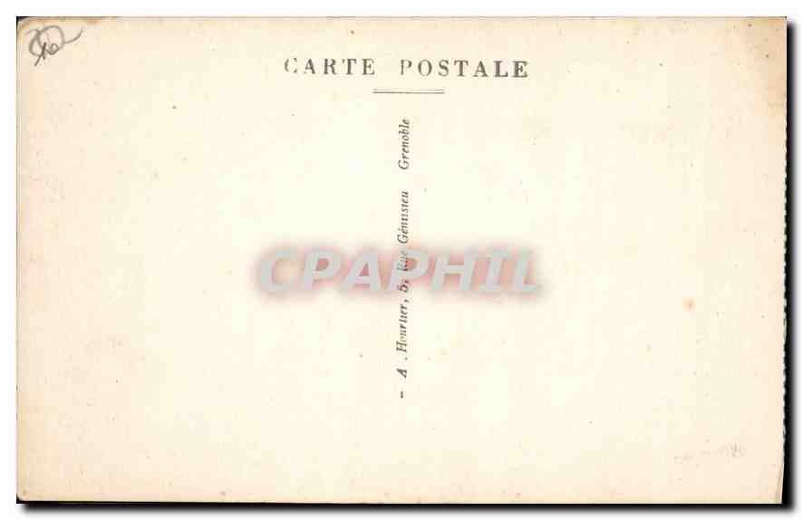 Brançon — Le Pont Baldy sur la Cerveyrète — éditeur A. Haortier, Grenoble — Rückseite