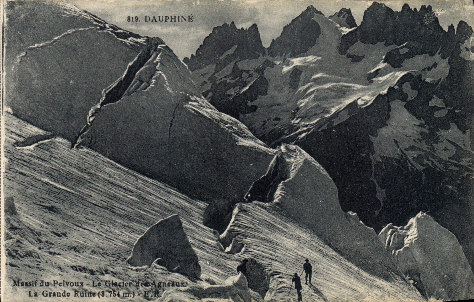 Massif du Pelvoux - Le Glacier des Agneaux - La Grande Ruine (3.754 m.) - E.R.