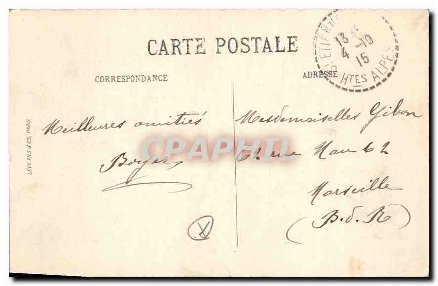 Le Laus – Chapelle du Précieux Sang — A. Allemand, édit. Gap, n°8 — Verso
