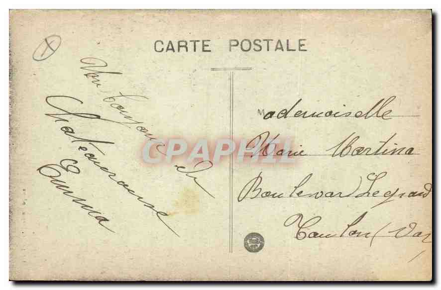 CPA Chateauroux les Alpes La Casende A droite le Distroit  — Rückseite