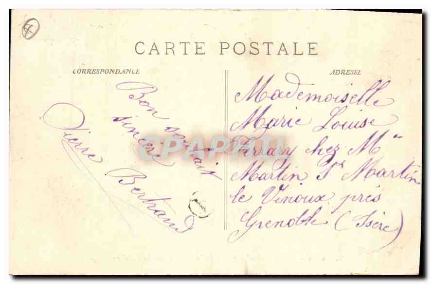 Laragne - Vue Générale, prise de la Montagne de Chabre — Édité Glargue - Sisteron (178) — Verso