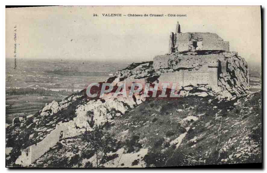 CPA Valence Chateau de Crussot Cote ouest 