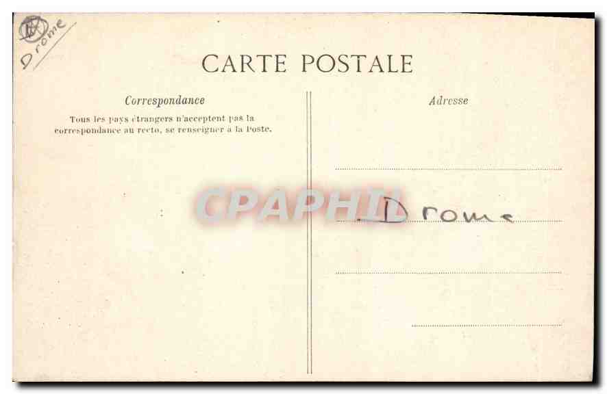 CPA Valence Chateau de Crussot Cote ouest  — Rückseite
