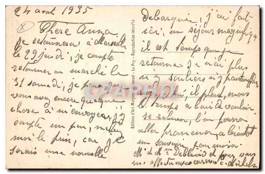 CPA L'Ardeche Illustre Les rapides de l'Eyrieux — Rückseite